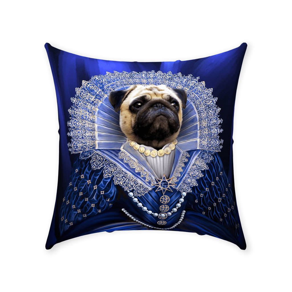 &#39;The Baroness&#39; Personalized Pet Throw Pillow