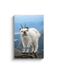 Lienzo personalizado para mascotas 'El Perro Cabra de la Montaña'