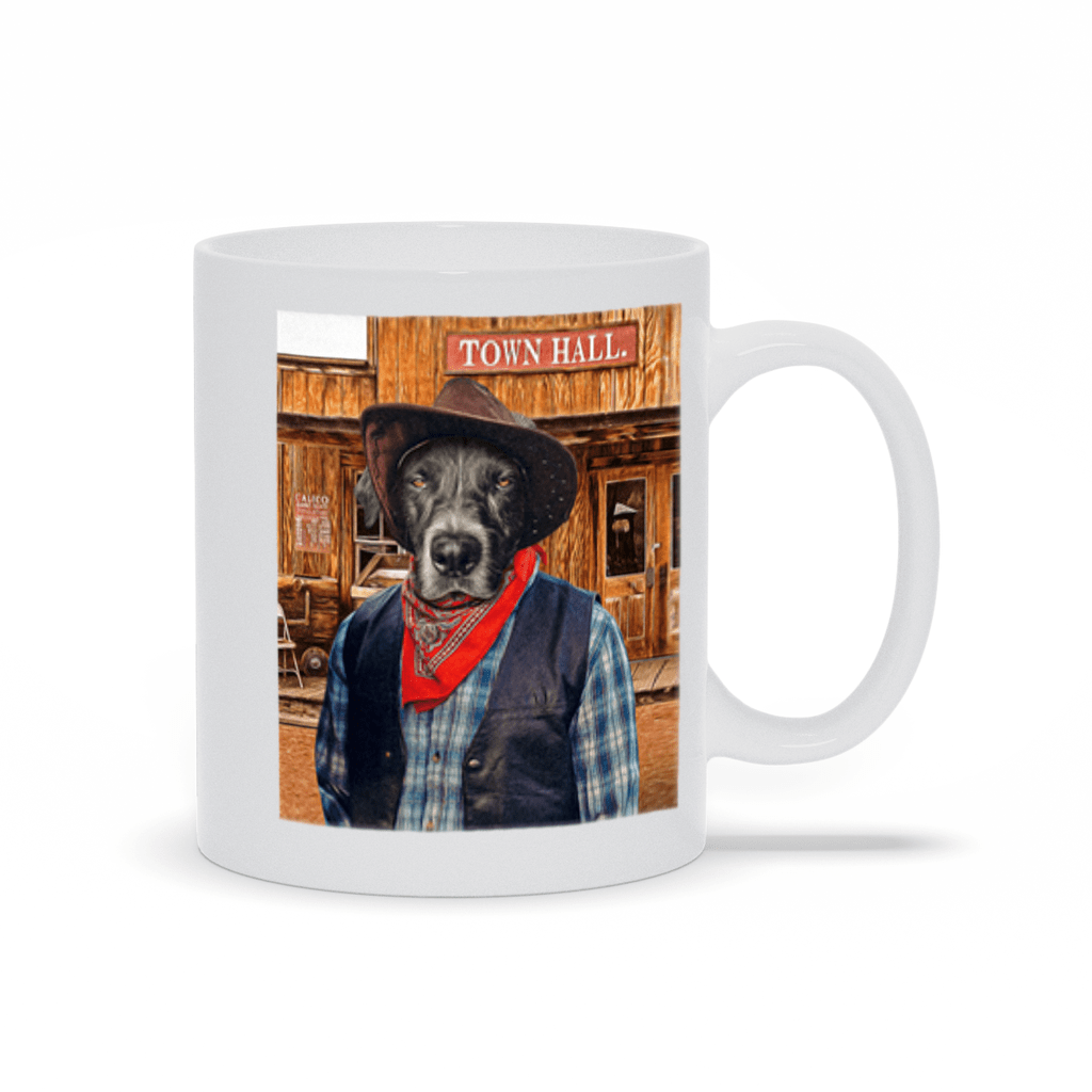 &#39;The Cowboy&#39; Personalized Pet Mug