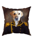 'The Captain' Personalized Pet Throw Pillow
