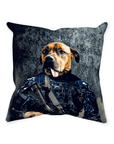 'The Navy Veteran' Personalized Pet Throw Pillow
