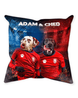 'Czech Doggos' Personalized 2 Pet Throw Pillow
