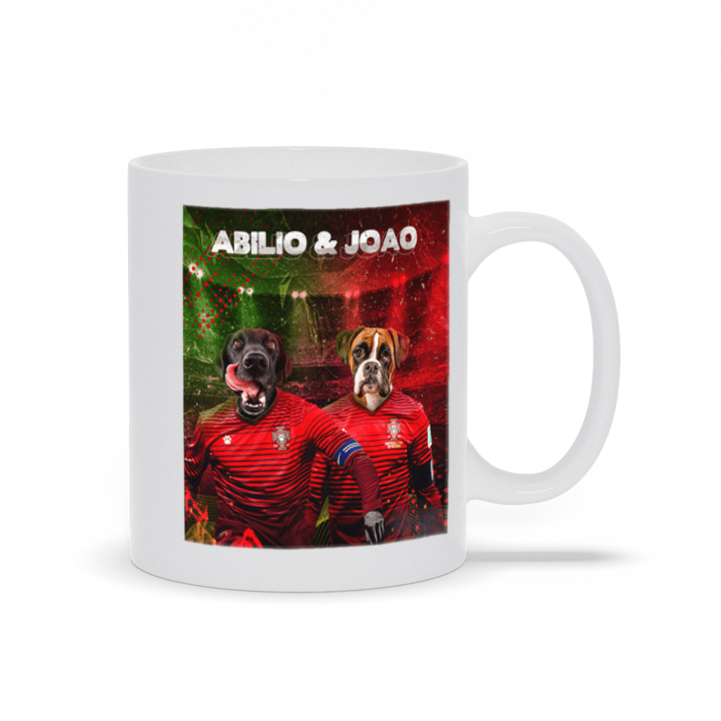 &#39;Portugal Doggos&#39; Personalized 2 Pet Mug