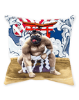 'The Sumo Wrestler' Personalized Pet Throw Pillow