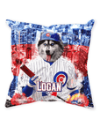 'Chicago Cubdogs' Personalized Pet Throw Pillow