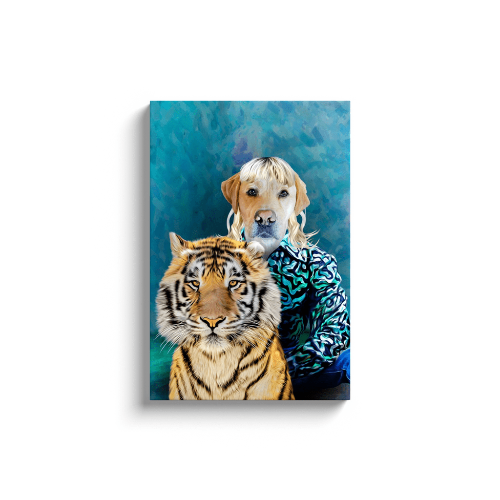 &#39;The Woofer King&#39; Personalized Pet Canvas