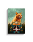 'Jurassic Meow' Personalized Pet Canvas