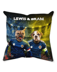 'Scotland Doggos' Personalized 2 Pet Throw Pillow