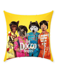 Cojín personalizado para 4 mascotas 'The Doggo Beatles'