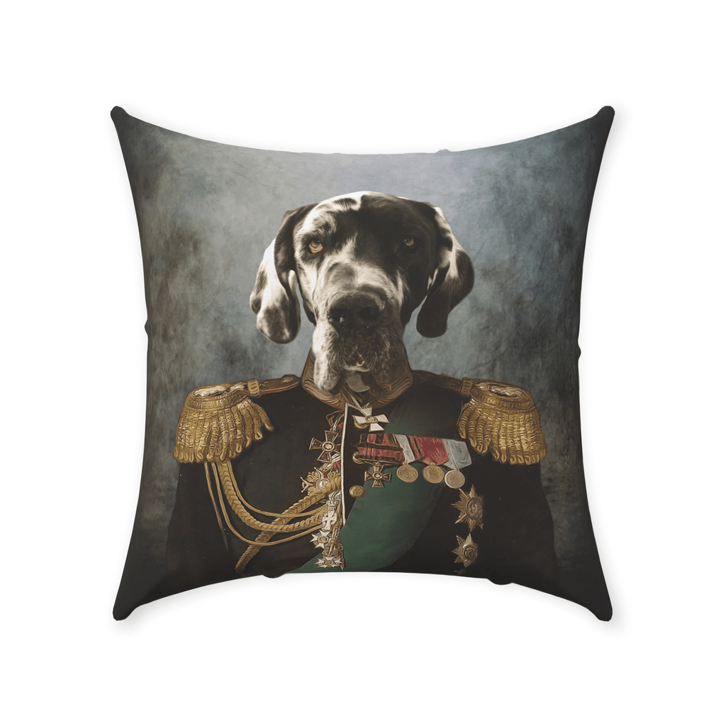 &#39;The General&#39; Personalized Pet Throw Pillow