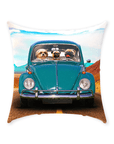 'The Beetle' Personalized 3 Pet Throw Pillow