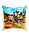 'Harley Wooferson' Personalized 5 Pet Throw Pillow