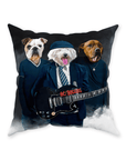 'AC/Doggos' Personalized 3 Pet Throw Pillow