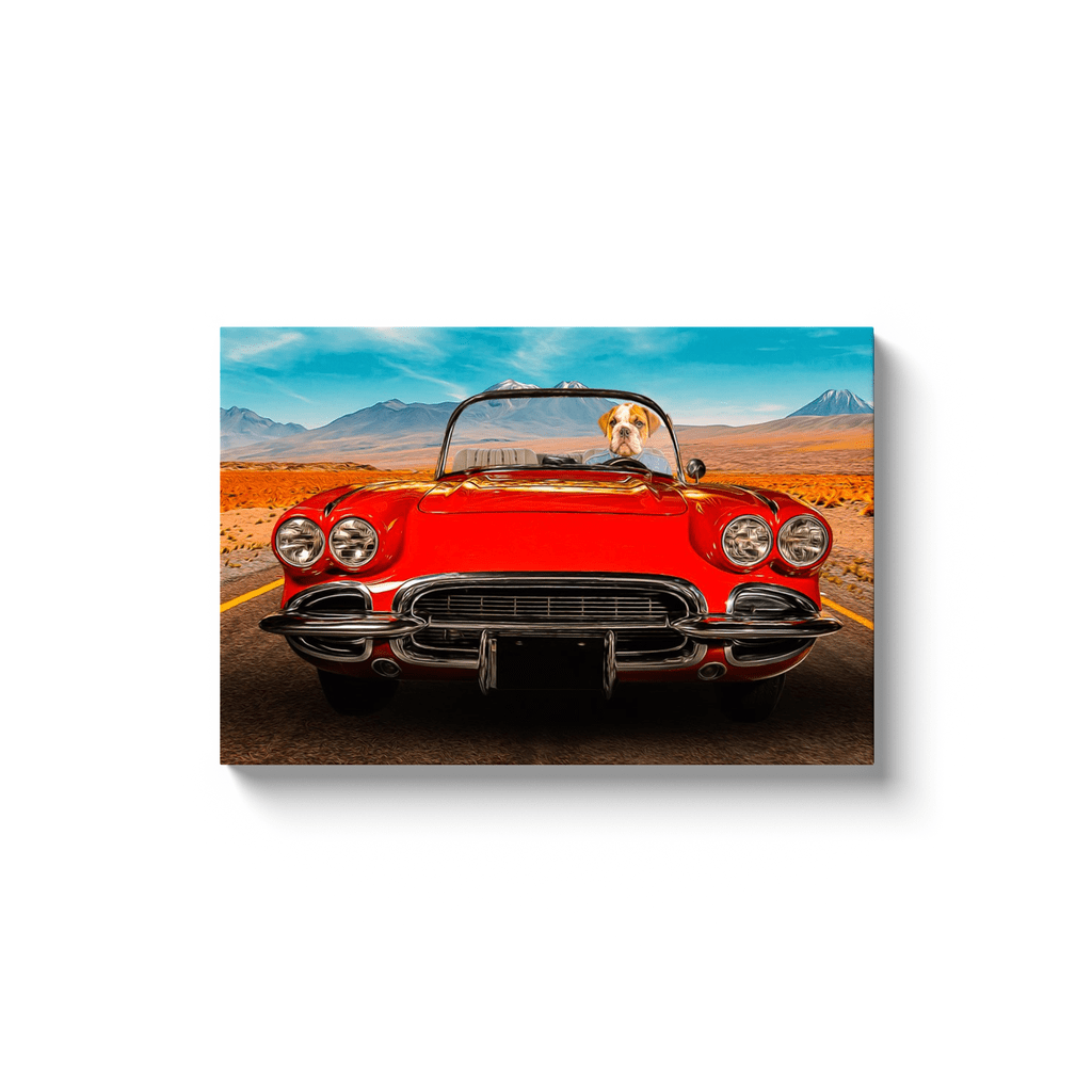 &#39;The Classic Paw-Vette&#39; Personalized Pet Canvas