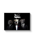 Lienzo personalizado con 3 mascotas 'The Dogfathers'