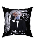 'Double O Woofer' Personalized Pet Throw Pillow