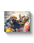 'New Orleans Doggos' Personalized 2 Pet Canvas