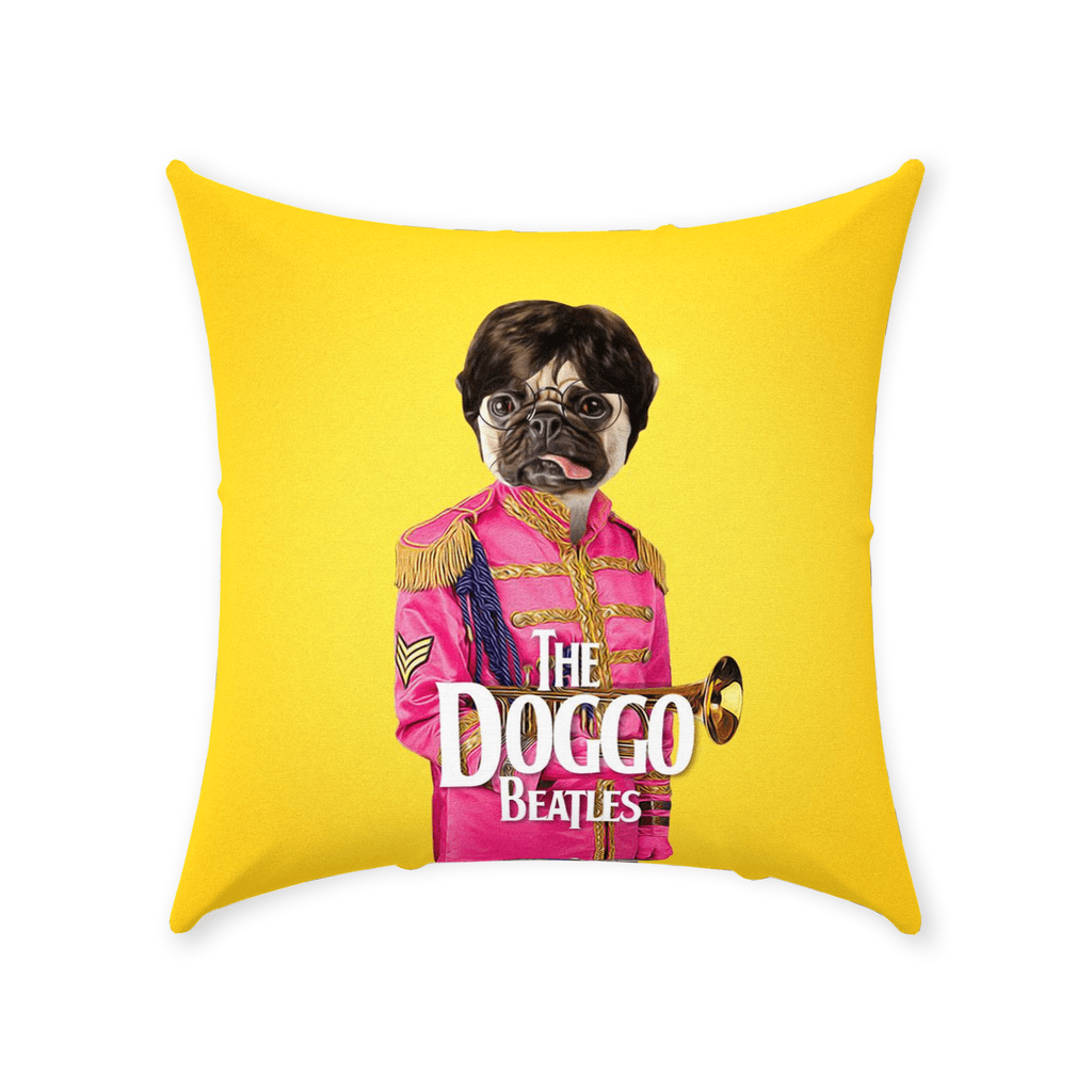&#39;The Doggo Beatles&#39; Personalized Pet Throw Pillow