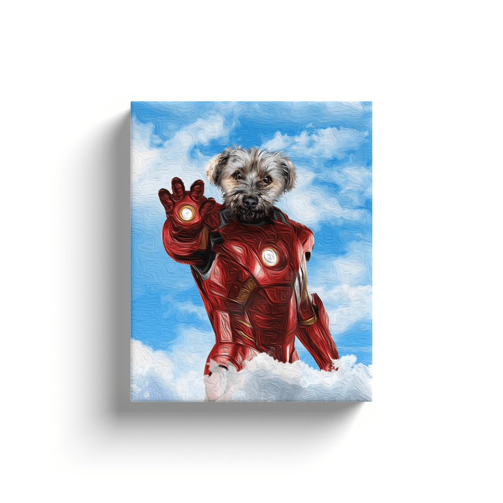 &#39;The Iron Doggo&#39; Personalized Pet Canvas
