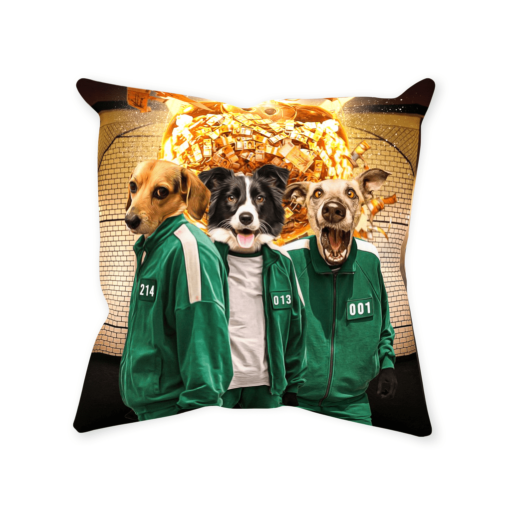 &#39;Squid Paws&#39; Personalized 3 Pet Throw Pillow