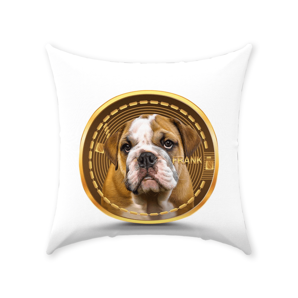 &#39;Custom Crypto (Your Dog)&#39; Personalized Pet Throw Pillow