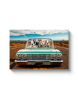 'The Lowrider' Personalized 4 Pet Canvas