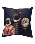 'The Duke Family' Personalized 3 Pet Throw Pillow