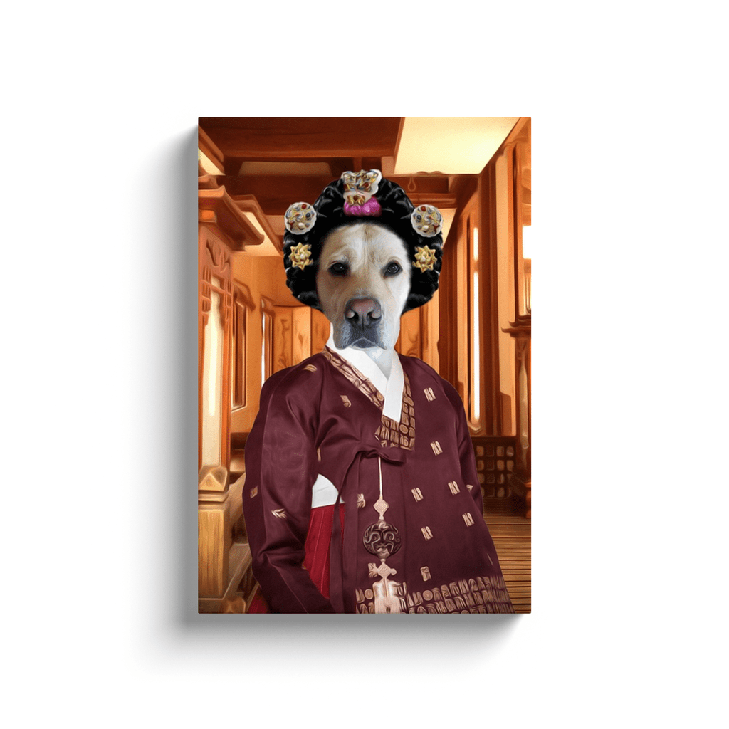 &#39;The Asian Empress&#39; Personalized Pet Canvas