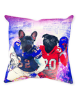 'Buffalo Doggos' Personalized 2 Pet Throw Pillow
