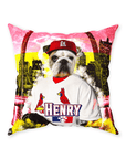 'St. Louis Cardipaws' Personalized Pet Throw Pillow