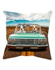 'The Lowrider' Personalized 2 Pet Throw Pillow