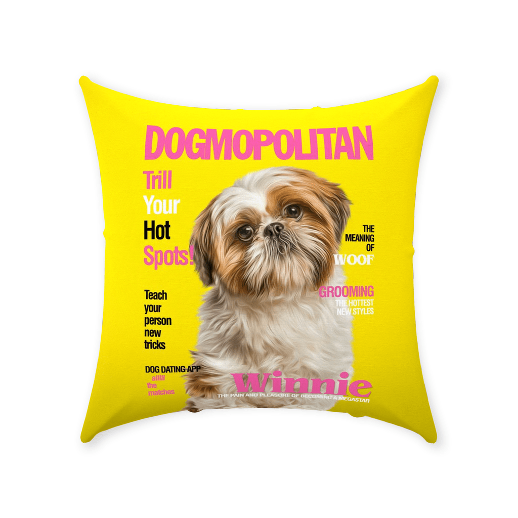 Cojín personalizado para mascotas &#39;Dogmopolitan&#39;