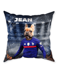 'France Doggos Soccer' Personalized Pet Throw Pillow