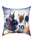 'Baltimore Doggos' Personalized 2 Pet Throw Pillow