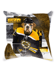 'Boston Chewins' Personalized Pet Throw Pillow