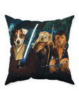 'Star Woofers 2' Personalized 3 Pet Throw Pillow