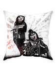 'Kiss Doggos' Personalized 2 Pet Throw Pillow