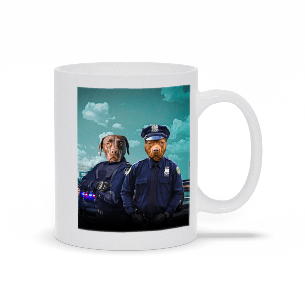 &#39;The Police Officers&#39; Custom 2 Pets Mug