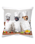 'The Chefs' Personalized 3 Pet Throw Pillow
