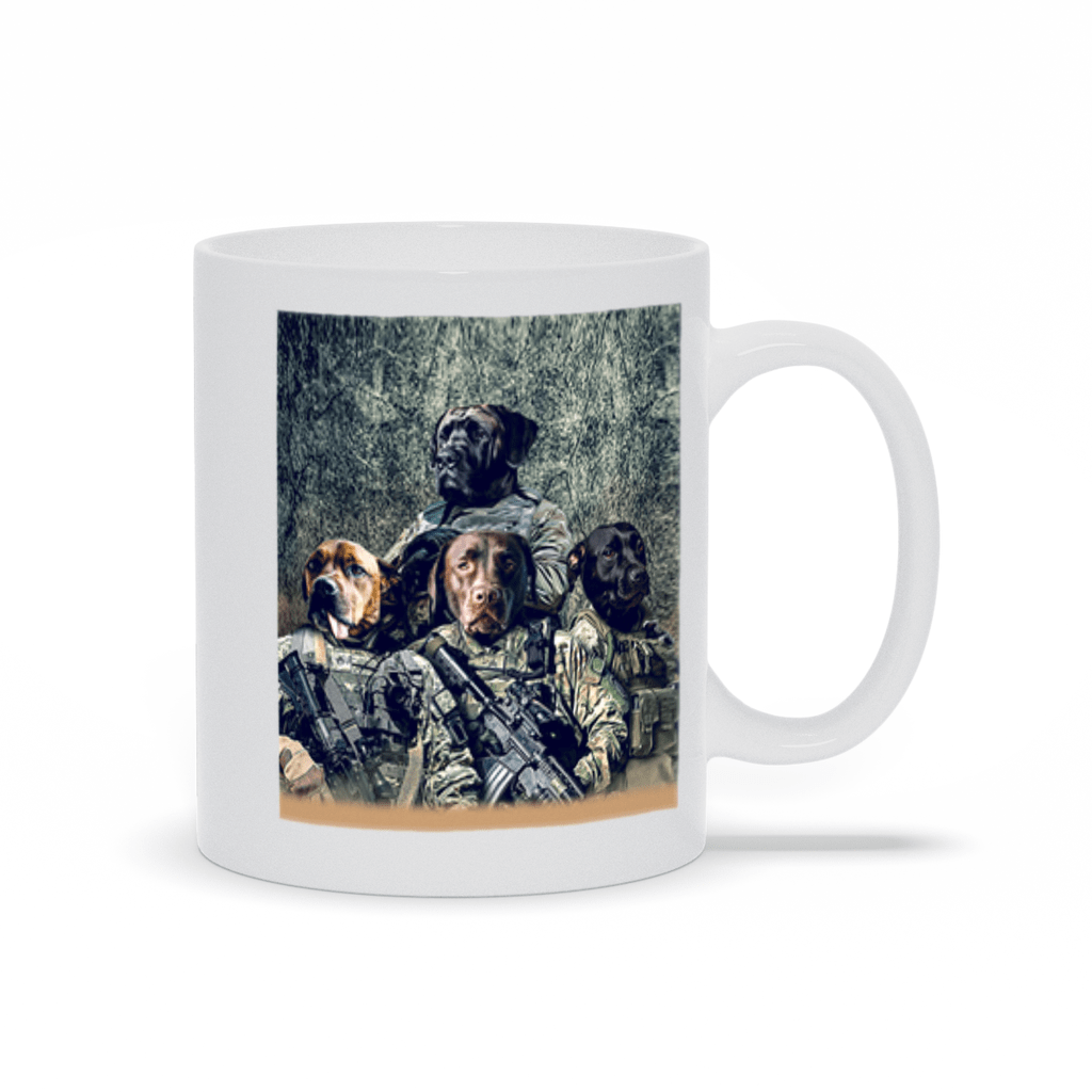 &#39;The Army Veterans&#39; Personalized 4 Pet Mug
