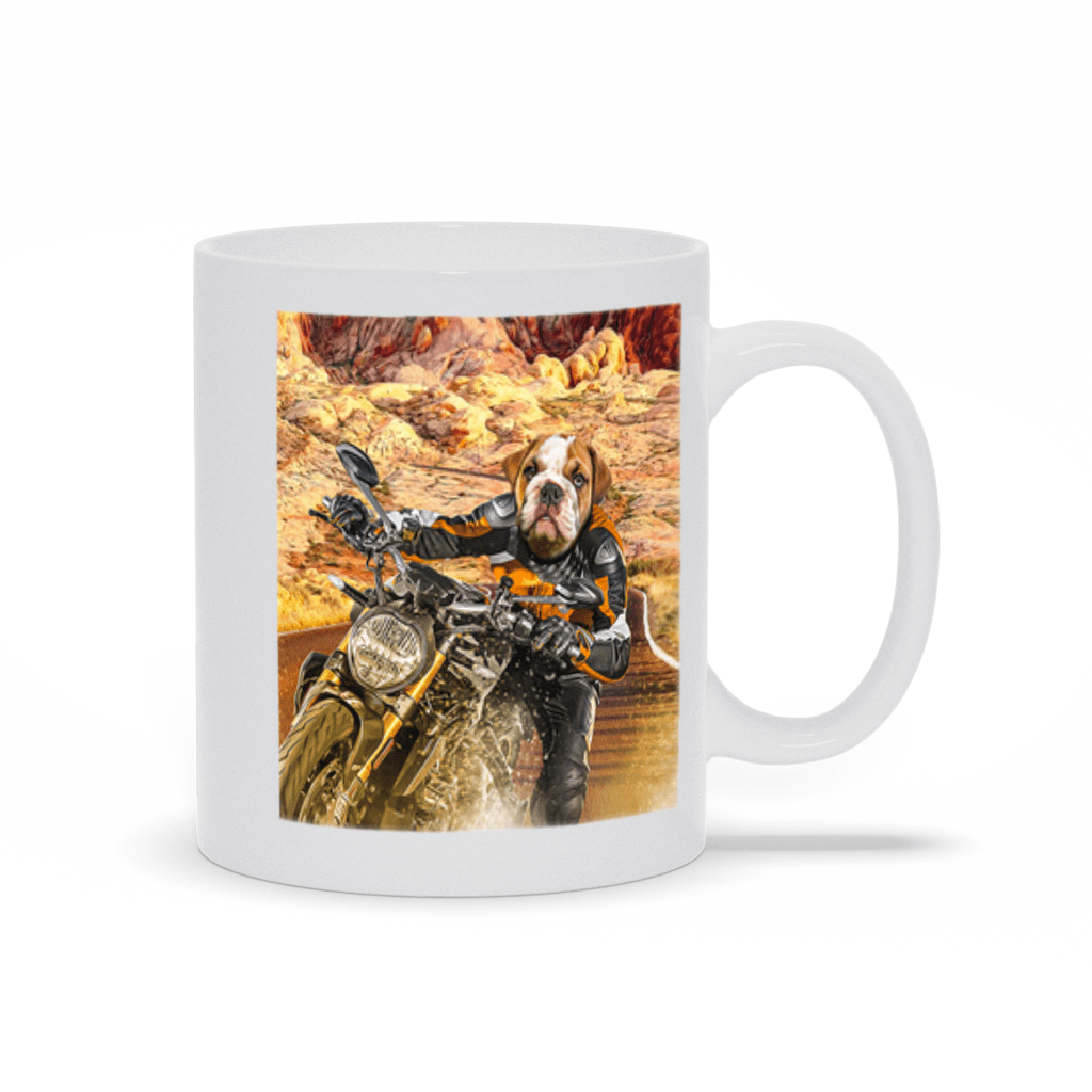 &#39;Dogati Rider&#39; Personalized Pet Mug