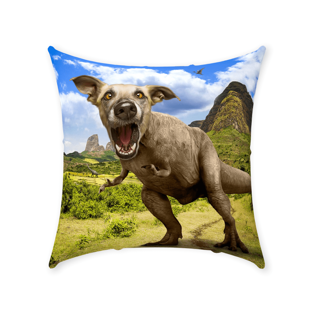 &#39;Pawasaurus Rex&#39; Personalized Pet Throw Pillow