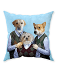 'Step Doggos' Personalized 3 Pet Throw Pillow