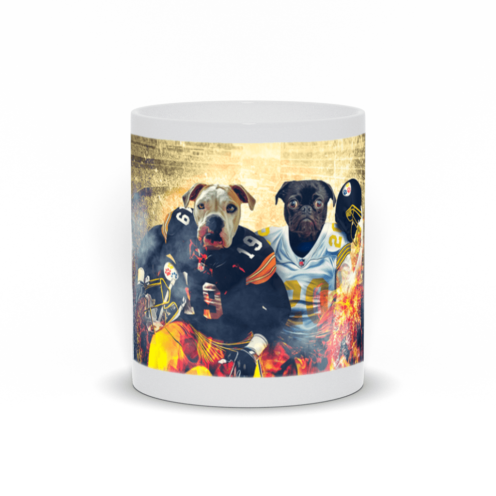 &#39;Pittsburgh Doggos&#39; Personalized 2 Pet Mug