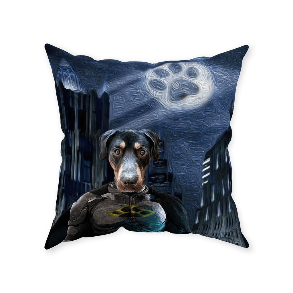 &#39;The Batdog&#39; Personalized Pet Throw Pillow