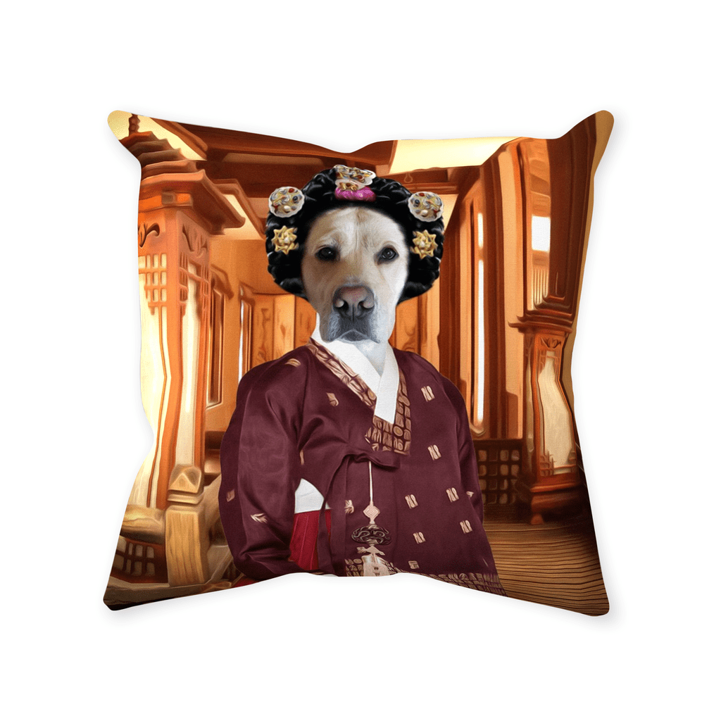 &#39;The Asian Empress&#39; Personalized Pet Throw Pillow