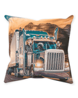 'The Truckers' Personalized 3 Pet Throw Pillow