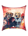 'Cleveland Doggos' Personalized 2 Pet Throw Pillow