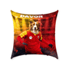 Load image into Gallery viewer, &#39;Montenegro Doggos Euro Football&#39; Personalized Pet Throw Pillow
