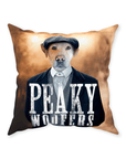 'Peaky Woofers' Personalized Pet Throw Pillow
